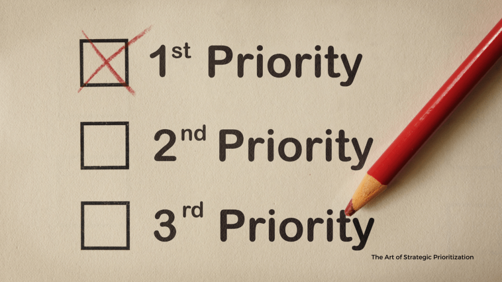 The Art of Strategic&nbsp;Prioritization